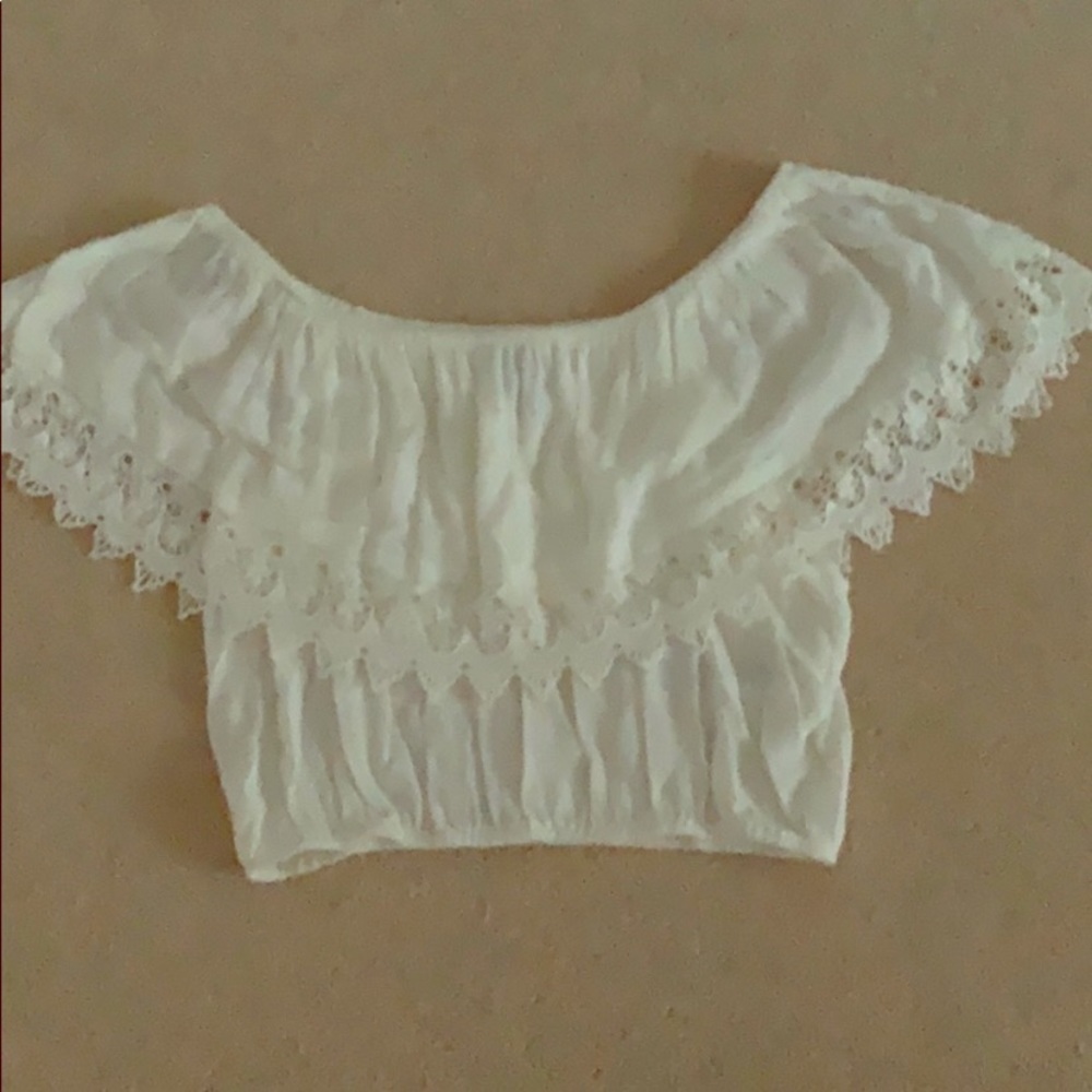 Forever 21 Off the Shoulder Cropped Blouse